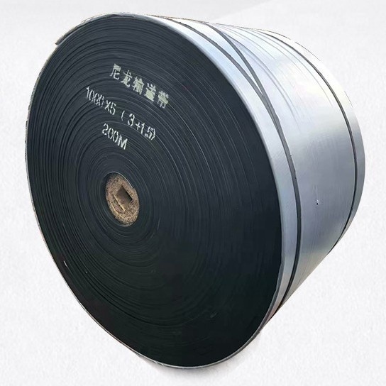 sbr rubber ep 100/150/200/300 flat conveyor belt black rubber conveyor belt for poultry transmission