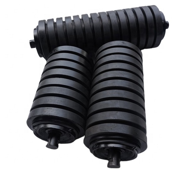 china manufacture 159mm diameter return rubber rollers