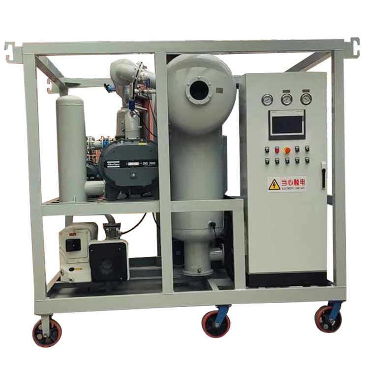 Huazheng Electric Vacuum Insulation Oil Filtration Equipment  6000lh mobile transformer oil purifier machine