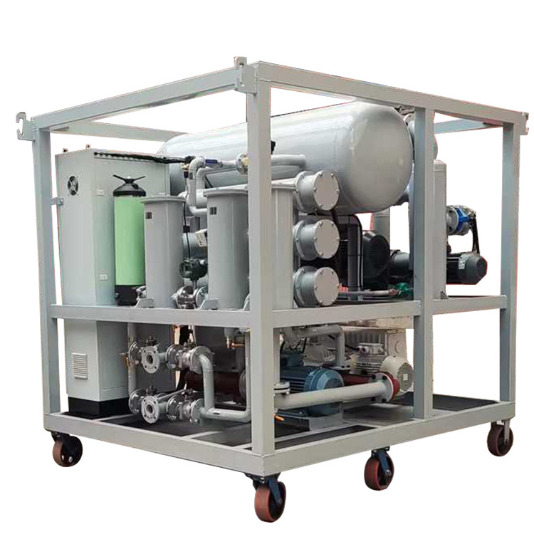 Huazheng Electric Vacuum Insulation Oil Filtration Equipment  6000lh mobile transformer oil purifier machine