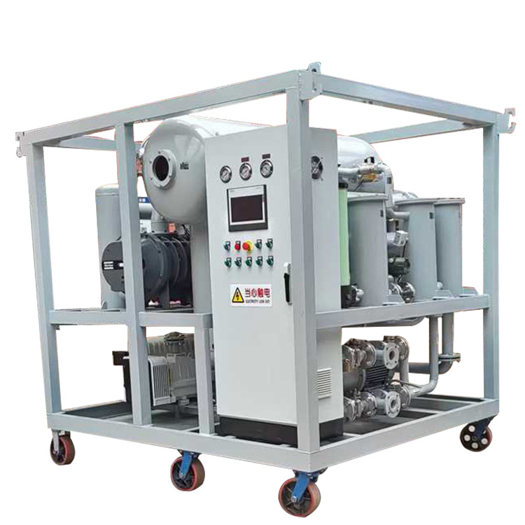 Huazheng Electric Vacuum Insulation Oil Filtration Equipment  6000lh mobile transformer oil purifier machine