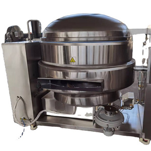 Commercial 400L LPG gas cooking jacketed kettle food mixer and cooker