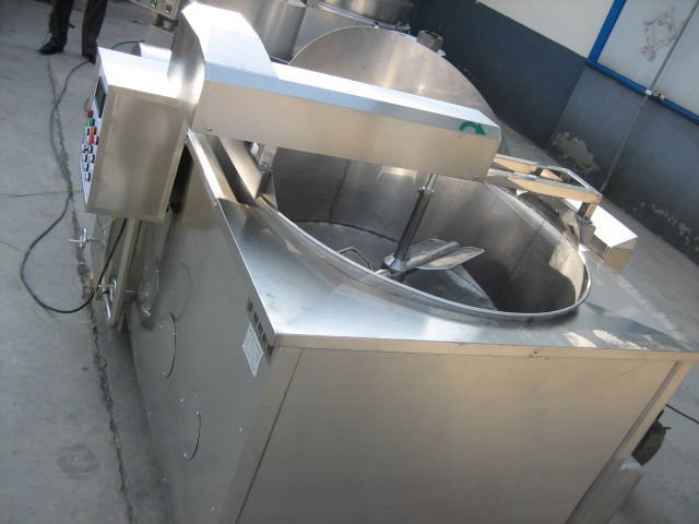 Gas heating automatic fryer machine with commercial French fries and chicken