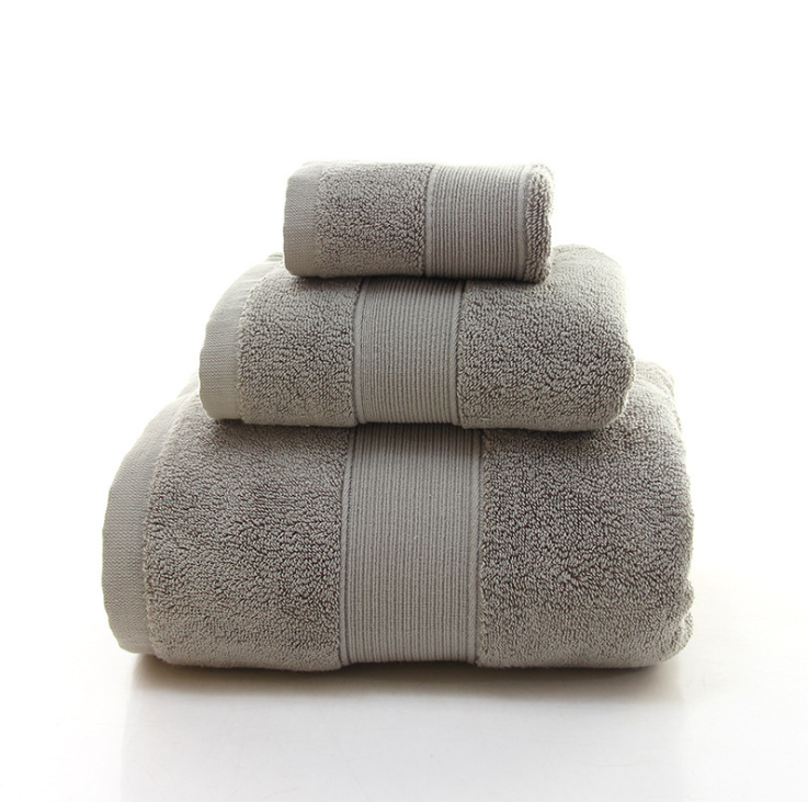 Luxury color jacquard dobby 100% cotton bathroom face hand bath towel  bath towels sets 3 pieces