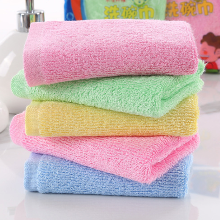 Factory wholesale weaved bamboo cloth  microfiber absorbent kitchen dish cloth towel custom kitchen towel