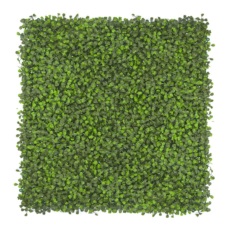 Indoor Outdoor Decorative Green Leaves Artificial Plant Panel Artificial Grass Wall Backdrop For Decoration