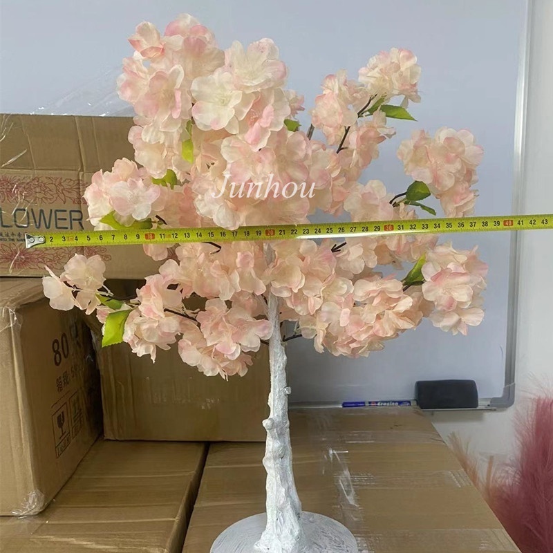 Customized Wedding Table Centerpiece 50 cm Mini Artificial Cherry Blossom Tree For Decoration