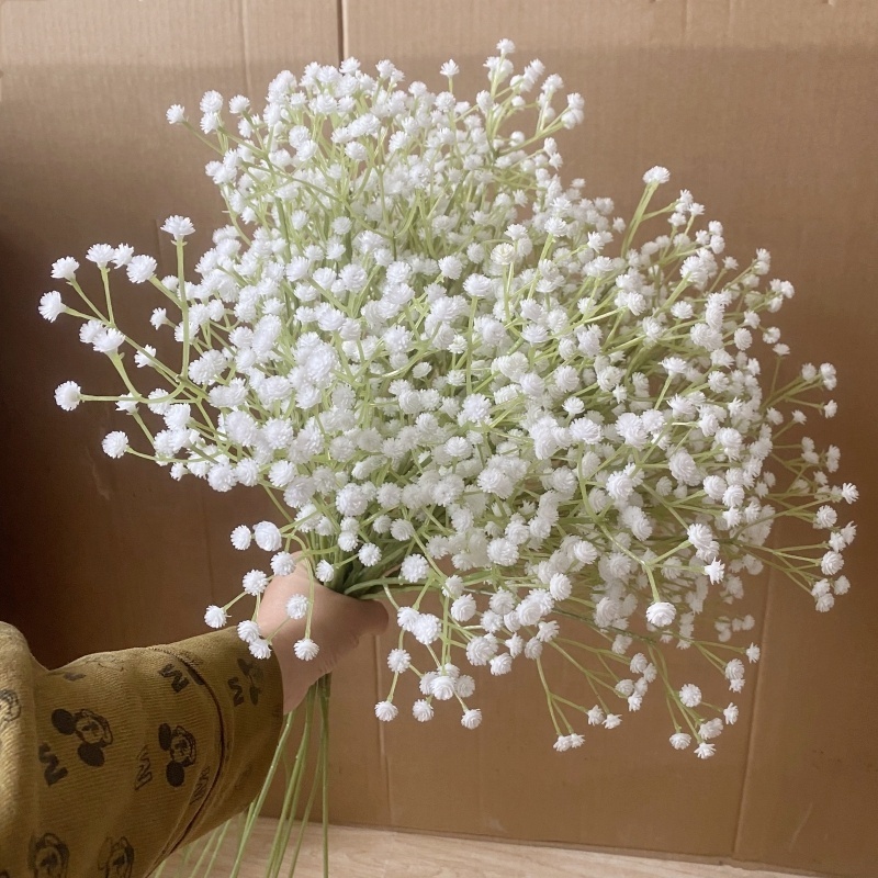 Babys Breath Artificial Flowers Bouquet Gypsophila Bulk Flower White Baby's Breath For DIY Floral Arrangement