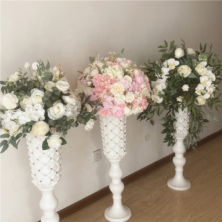 Eucalyptus Leaves Wedding Flower Balls Wedding Table Centerpieces Rose Artificial Flower Ball