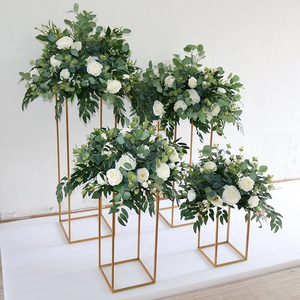 Eucalyptus Leaves Wedding Flower Balls Wedding Table Centerpieces Rose Artificial Flower Ball