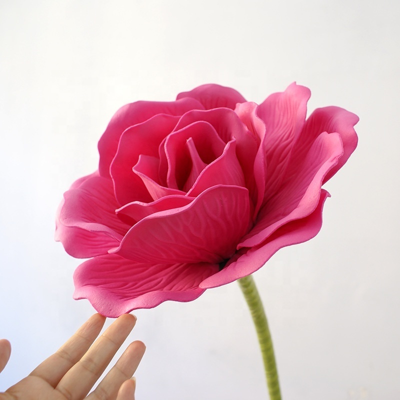 Popular Large Foam Flower Rose Giant Artificial Flowers  for Wedding Decoration