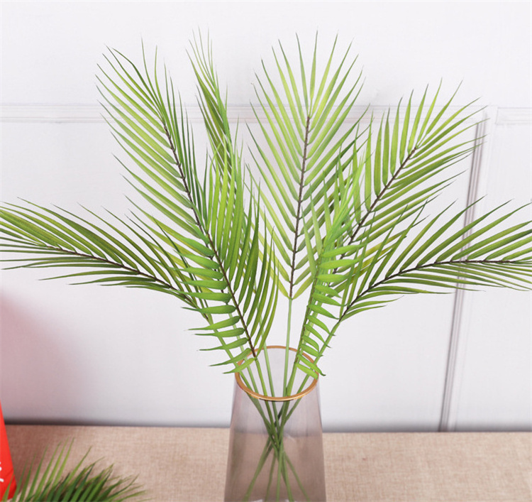 Factory Direct Sale Green Plant Phoenix Bamboo Palm Leaf Artificial Tree Plant Leaf