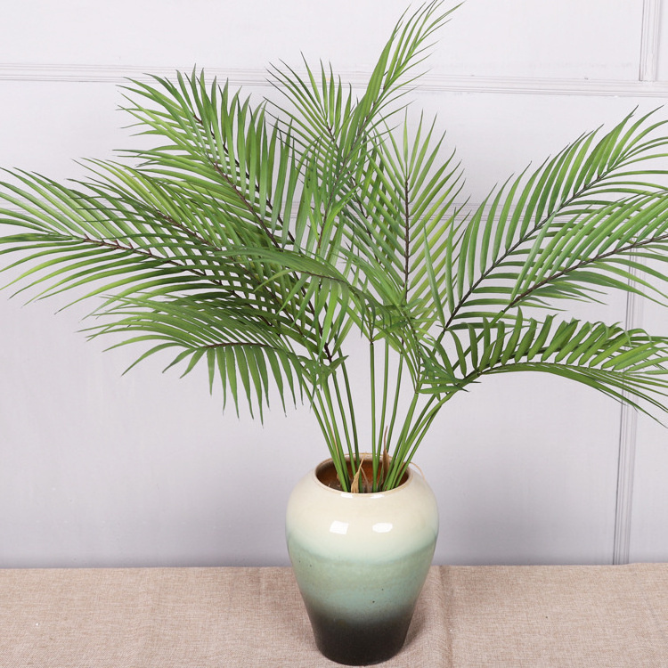 Factory Direct Sale Green Plant Phoenix Bamboo Palm Leaf Artificial Tree Plant Leaf