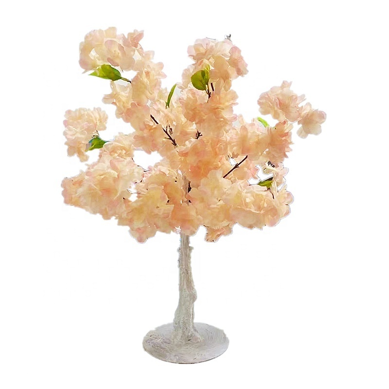 Customized Wedding Table Centerpiece 50 cm Mini Artificial Cherry Blossom Tree For Decoration