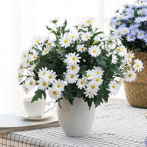 Simulation Small Chrysanthemum Sunflower Wedding Home Decorations White Artificial Flower Daisy