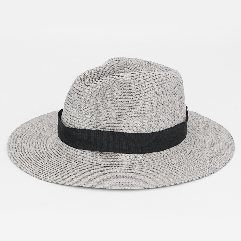 Wholesale summer foldable wide mens brim sun beach hat outdoor breathable panama hat women straw hats