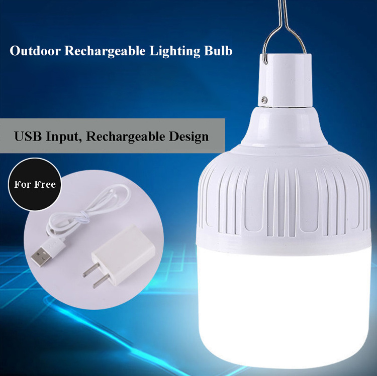 T Bulb 9 12 15 watts portable PP light USB easy storage auto chargeable bulbs rechargeable led emergency bulb