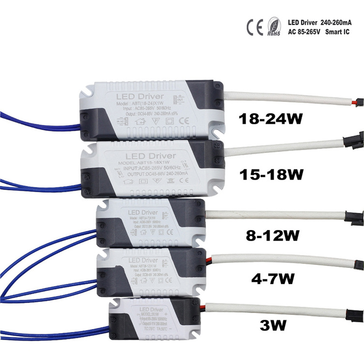 Ulter thin led power supply 9W 10W 12W 15W 18W 24W led driver for indoor led lighting ic constant current led driver