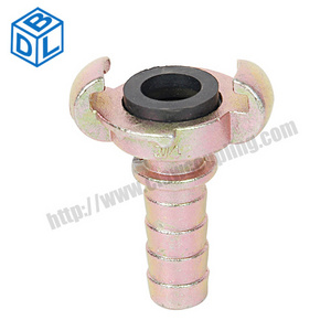 European claw coupling hose end with collar coupling