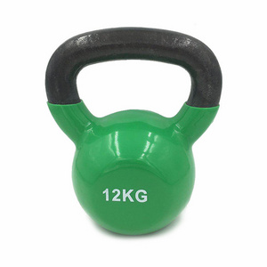 Hot sell 2kg 4kg 6kg 8kg 10kg 12kg 15kg cast iron  kettlebells for Gym bodybuilding fitness multicolor kettle bell