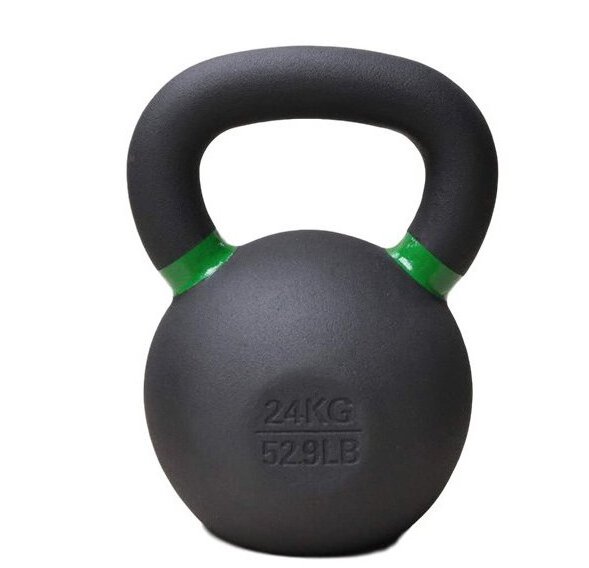 Factory outlet custom Logo 4kg -32kg 9LB-70LB  black Spray paint cast iron kettle bells for gym fitness kettlebells