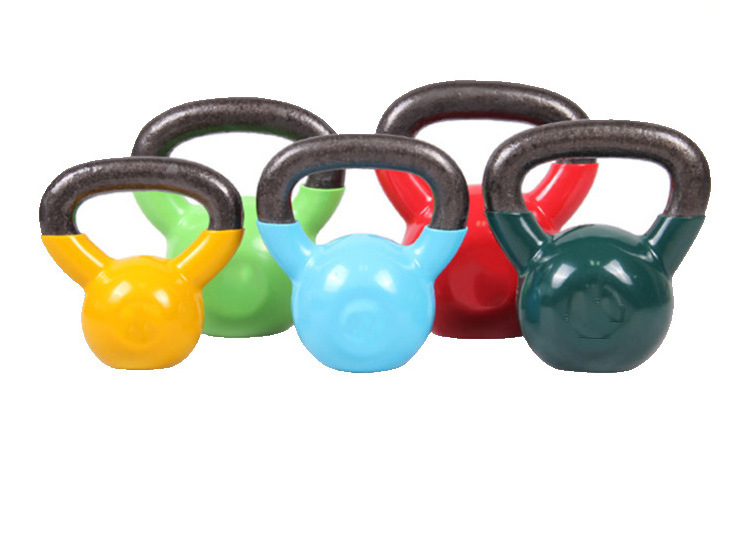 Hot sell 2kg 4kg 6kg 8kg 10kg 12kg 15kg cast iron  kettlebells for Gym bodybuilding fitness multicolor kettle bell