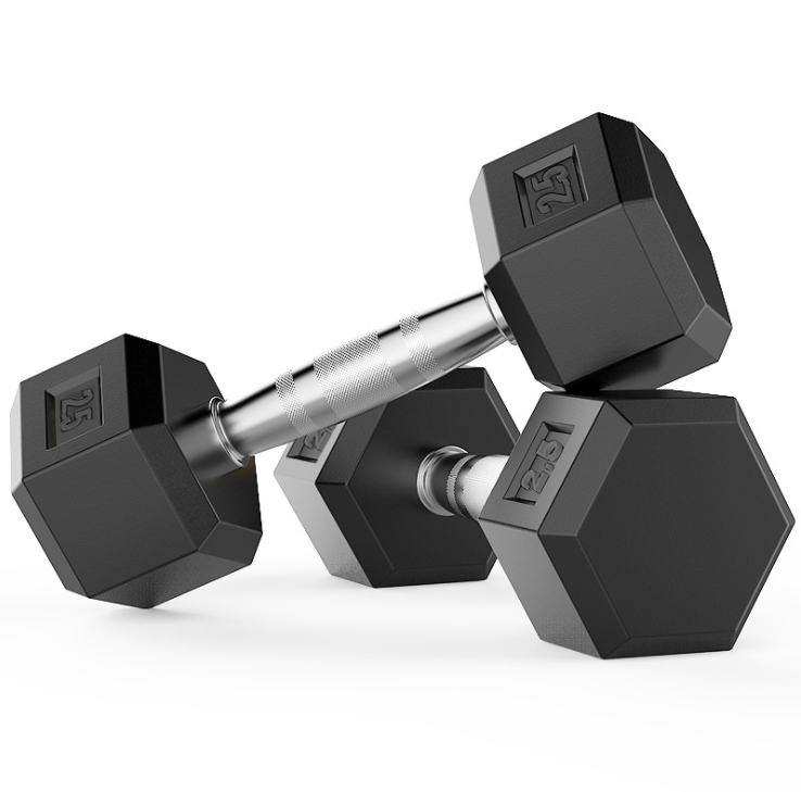 Wholesale cheap fitness hexagonal dumbbells fitness equipment