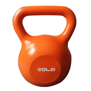 Sport goods Gym 25 lb Cement sand-filled kettle bell environmental protection PE Muscle Strengthening Exercise