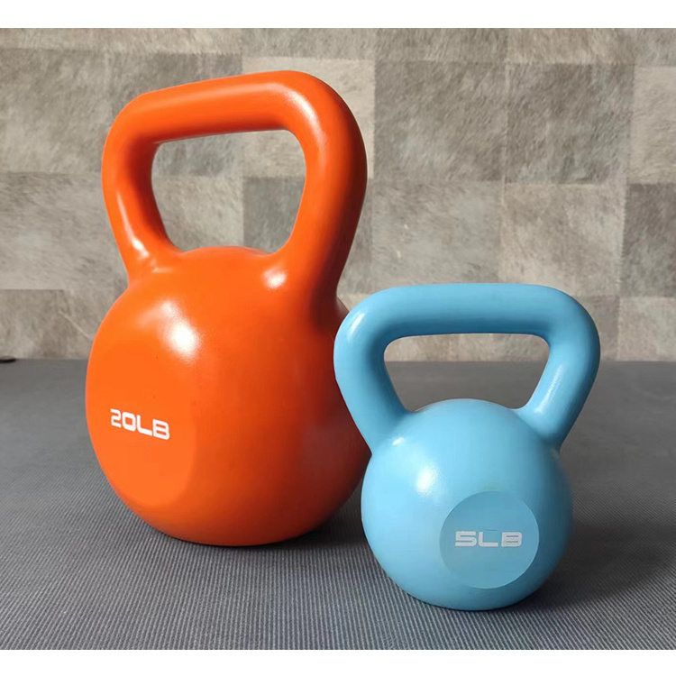 Wholesale high quality multicolor  5LB 10LB 15LB 20LB 25LB 30LB cement kettlebells for Gym body building fitness