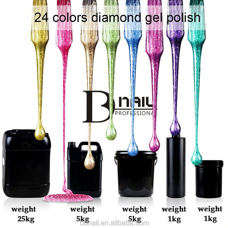 Home making 2023 Professional Use Glitter Gel Diamond Bling Gel 38 Colors Nail Arts Factory Supply