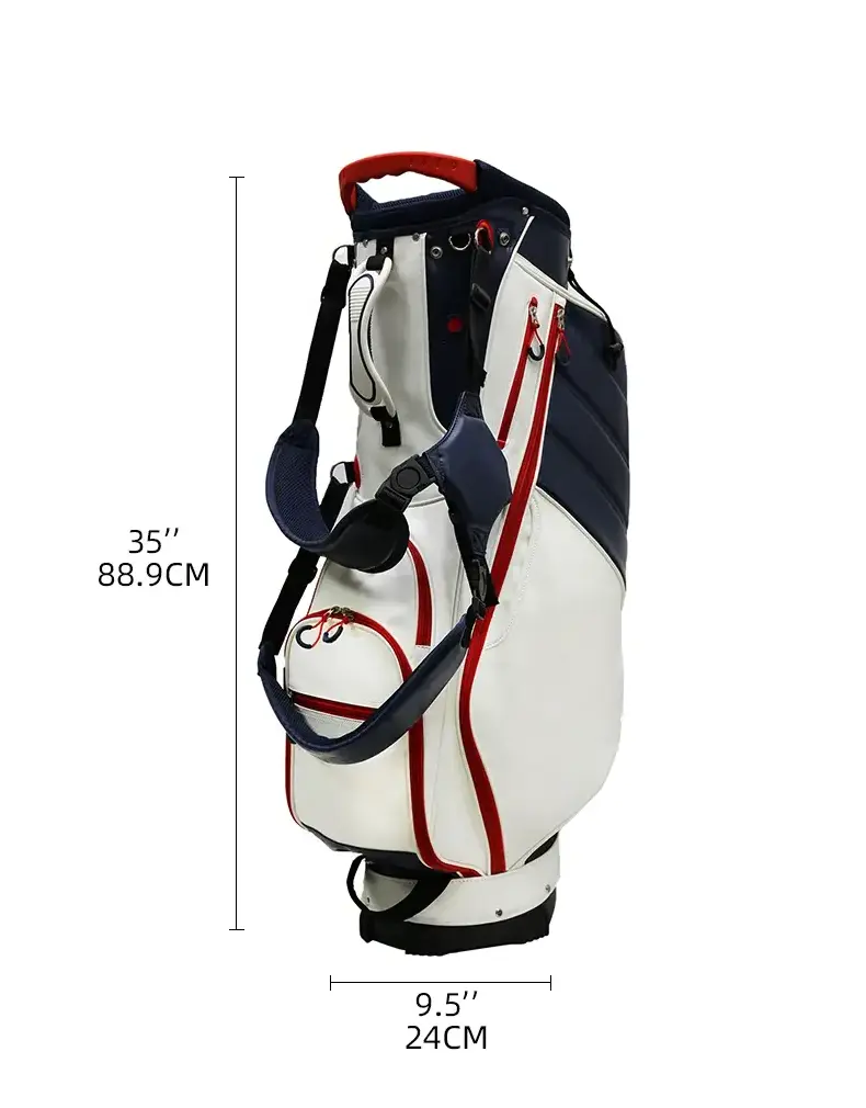 Wholesale custom high quality cart 9.5inch large capacity foldable transparent pgm  ghost Convenient business travel golf bag