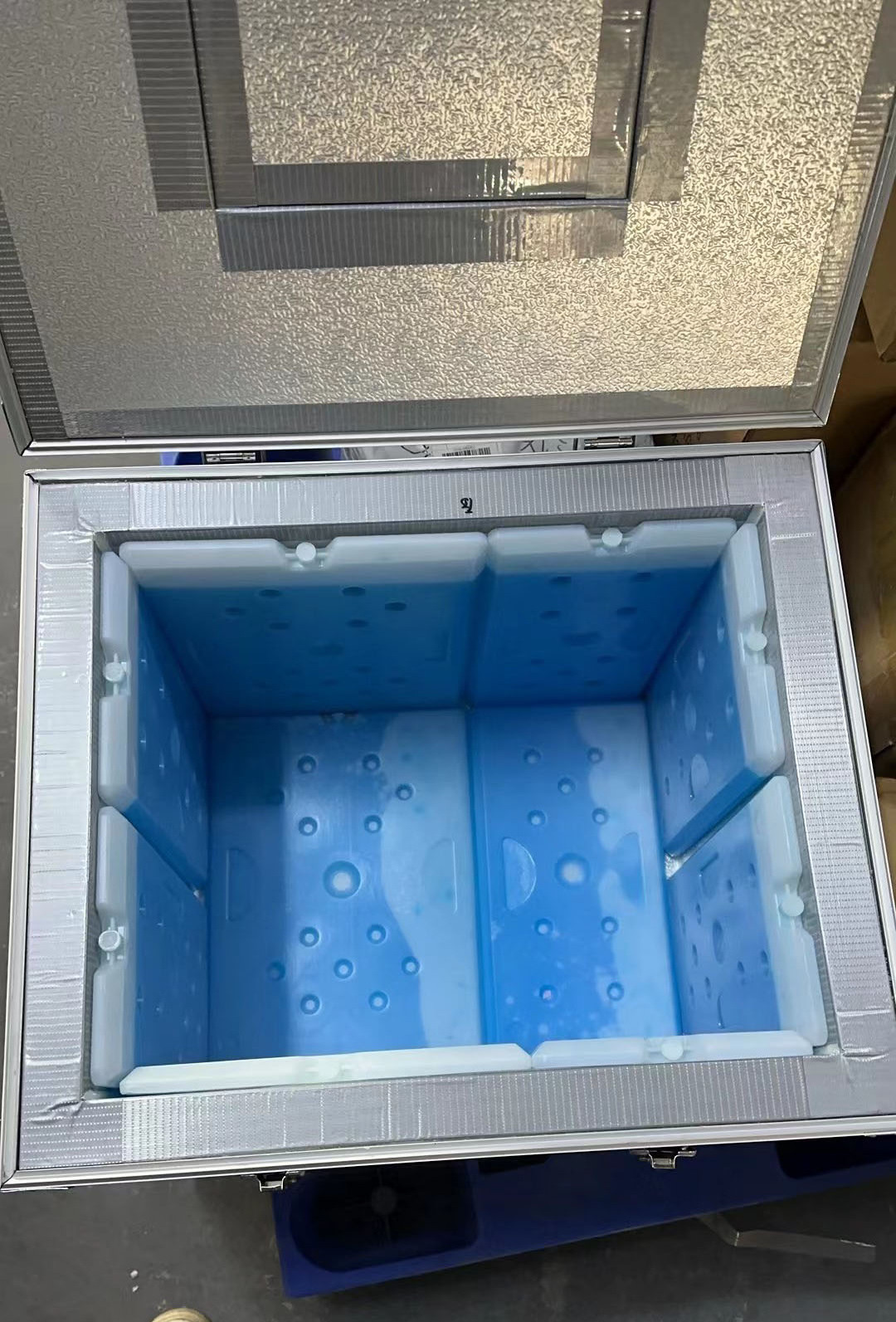 with handle Portable Food Grade PP Plastic Freezer  For Ice Cream Selling with-22  degree ice block Cooler Box Ice Cream Cooler