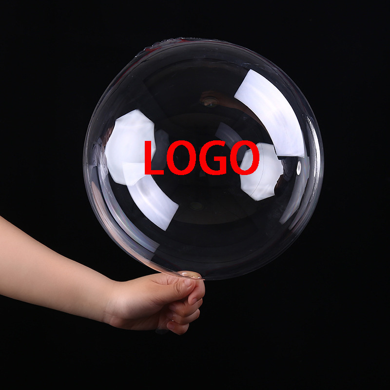 Wholesale Factory Advertisement Balloons Custom Printed  Logo Bobo Balloon Round Heart Star PVC/TPU Transparent Bobo Balloons