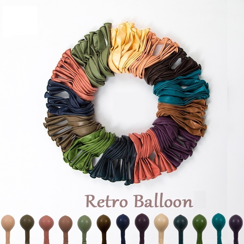 Wholesale Retro Latex Balloons Birthday Party Supplies Globos de Fiesta