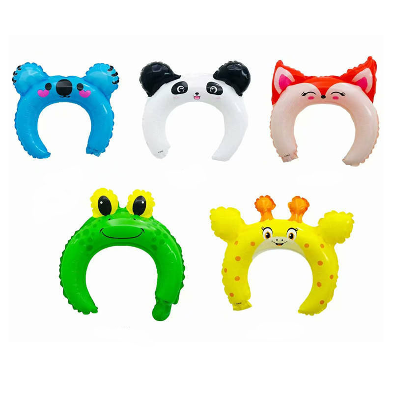 Children's Day Cartoon Animal Hair Hoop Balloon Small Gift Headdress Balloon Toy