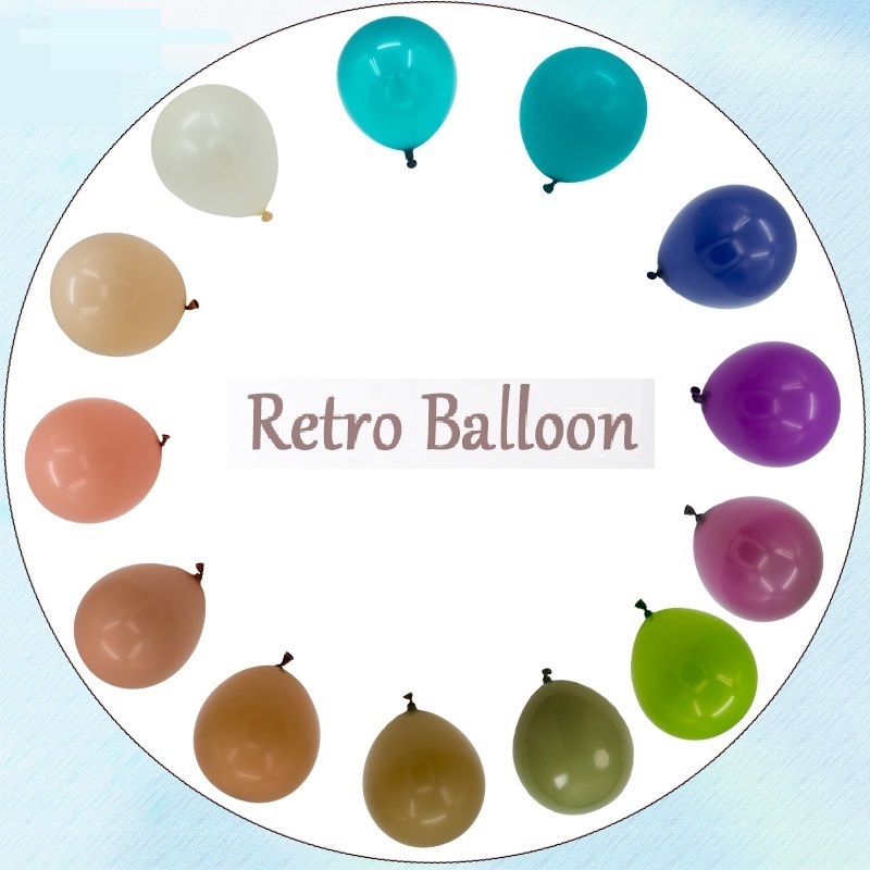 Wholesale Retro Latex Balloons Birthday Party Supplies Globos de Fiesta