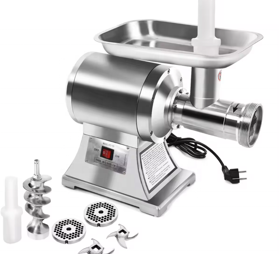 Commercial & Home Use Professional Portable Stainless Steel Housing Meat Grinder with Sausage Stuffer #12