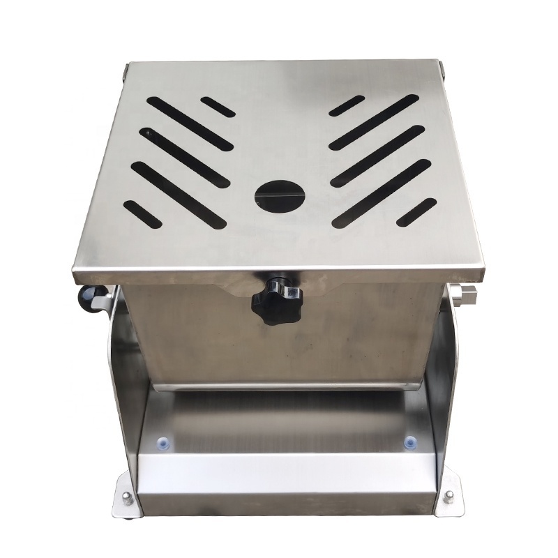 Commercial Stainless Steel Meat Mixer Manual Hand Crank Mighty Bite 25lb Capacity