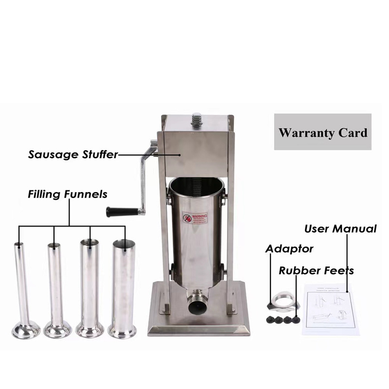 15L Home & Commercial  Industrial Commercial Vertical Manual Sausage Stuffer Sausage & Filler Sausage Stuffer With Linker