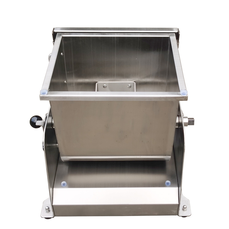 Commercial Stainless Steel Meat Mixer Manual Hand Crank Mighty Bite 25lb Capacity