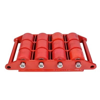 4 Wheels Rotating Round Platform Cargo Trolley CRD-18T Tank Carrier Machine Roller Tank Machinery