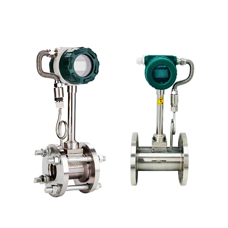 Intelligent vortex flowmeter steam flow meter natural gas nitrogen biogas compressed air heat transfer oil liquid water sewage