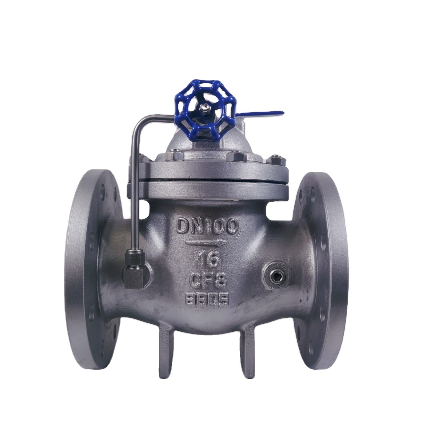 100X-16P SS304 Stainless steel Hydraulic control valve  remote controlled floating valves drainage pipeline water treatment