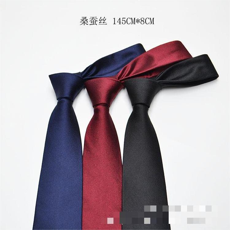 2023 new men ties real silk mulberry silk business neck tie men wholesale