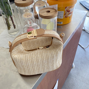 Wholesale summer Fashion Hand bag leisure holiday one shoulder cross beach bag pp straw purses lady girl mini clutch bag