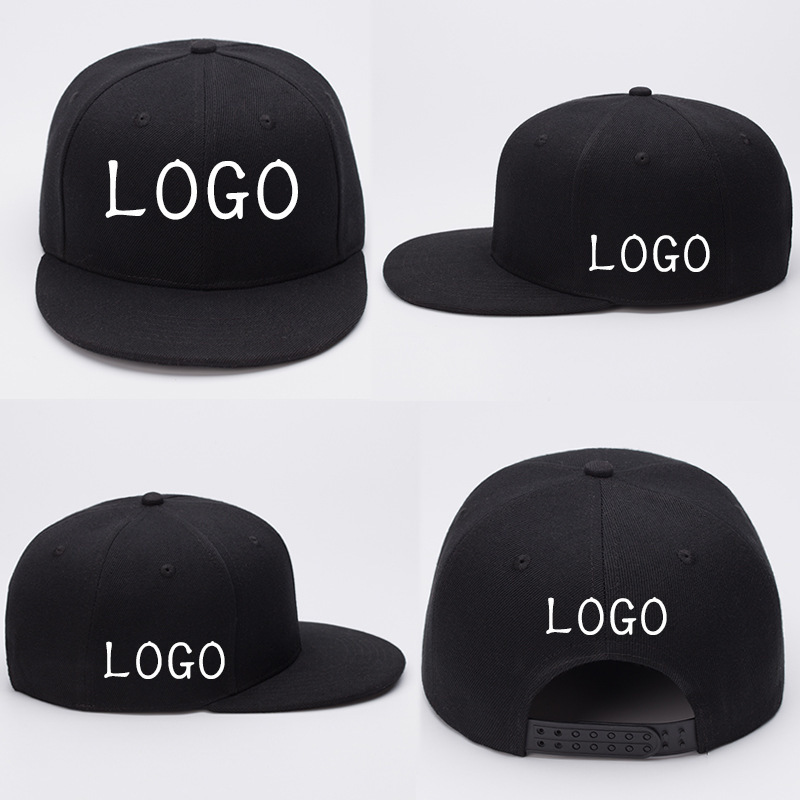 Wholesale Custom Logo Trucker Hat Camo In Stock Promotion Wholesale Blank SnapBack  Cap Flat Brim Baseball Hats Flat Bill Caps