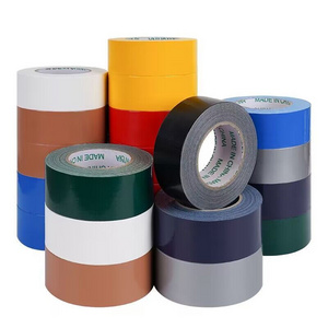 Factory Supply Colored Heavy Duty Waterproof  Single Sided Seal Strong Adhesive Silver Fabric Floor Manufacture Cloth Duct Tape