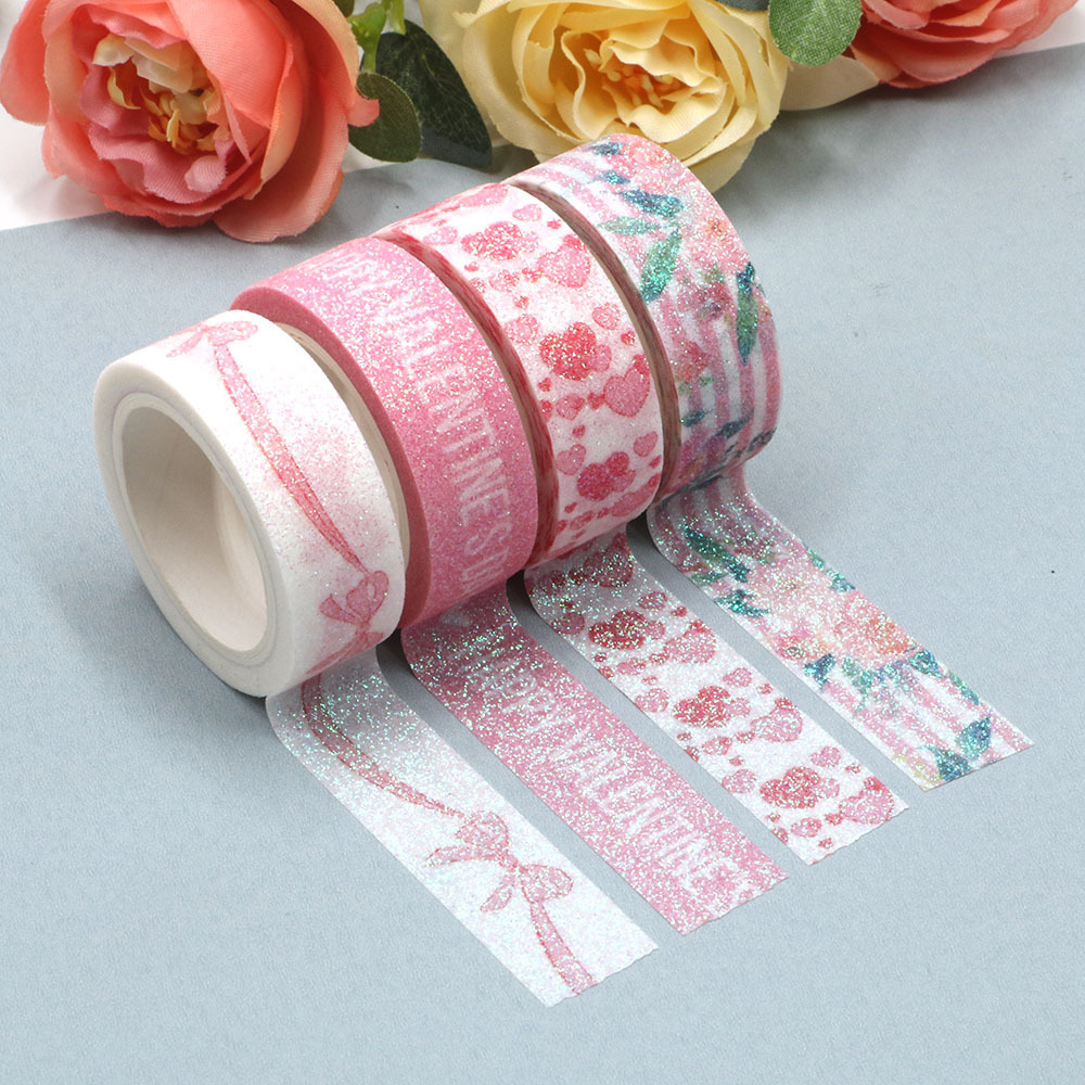 Custom Various Patterns Stationery Kraft Washi Paper Cartoon Tape