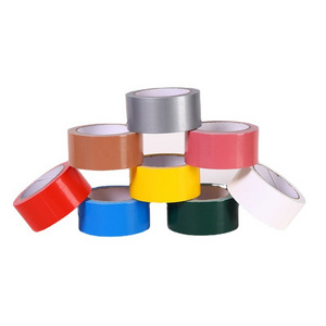 Heavy Duty Silver Cloth Duct Adhesive Tape Waterproof No Residue Book Binding Decorative Single-Sided Black Cloth Duct Tape