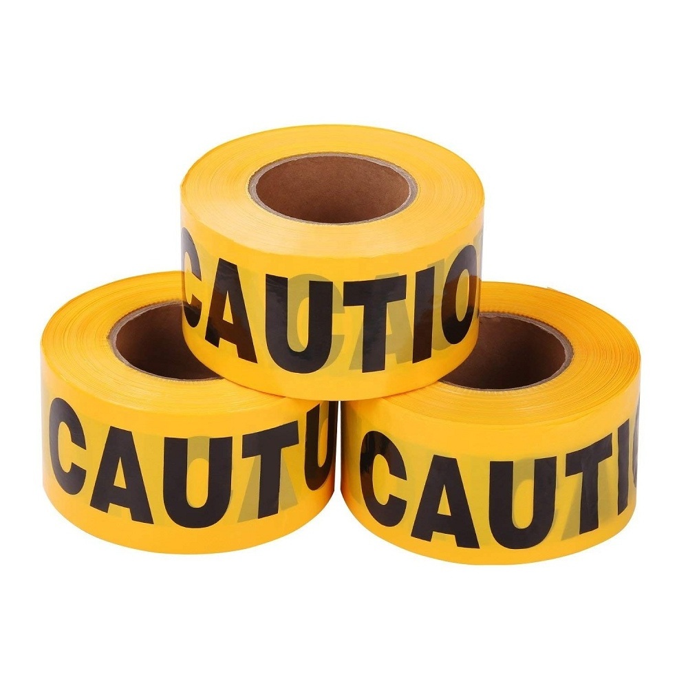 Tracer Wire Detectable Safety Plastic Sticker PE Warning Marking Tape Caution Tape Yellow